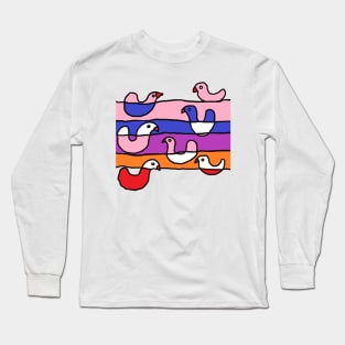 Duck pattern Long Sleeve T-Shirt